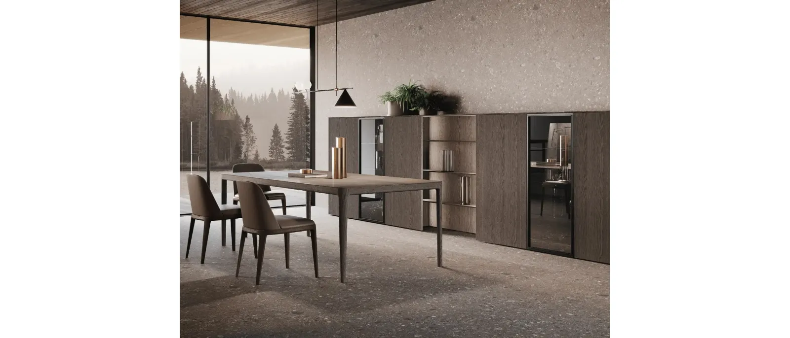 Parete Attrezzata Bluna Legno di Binova