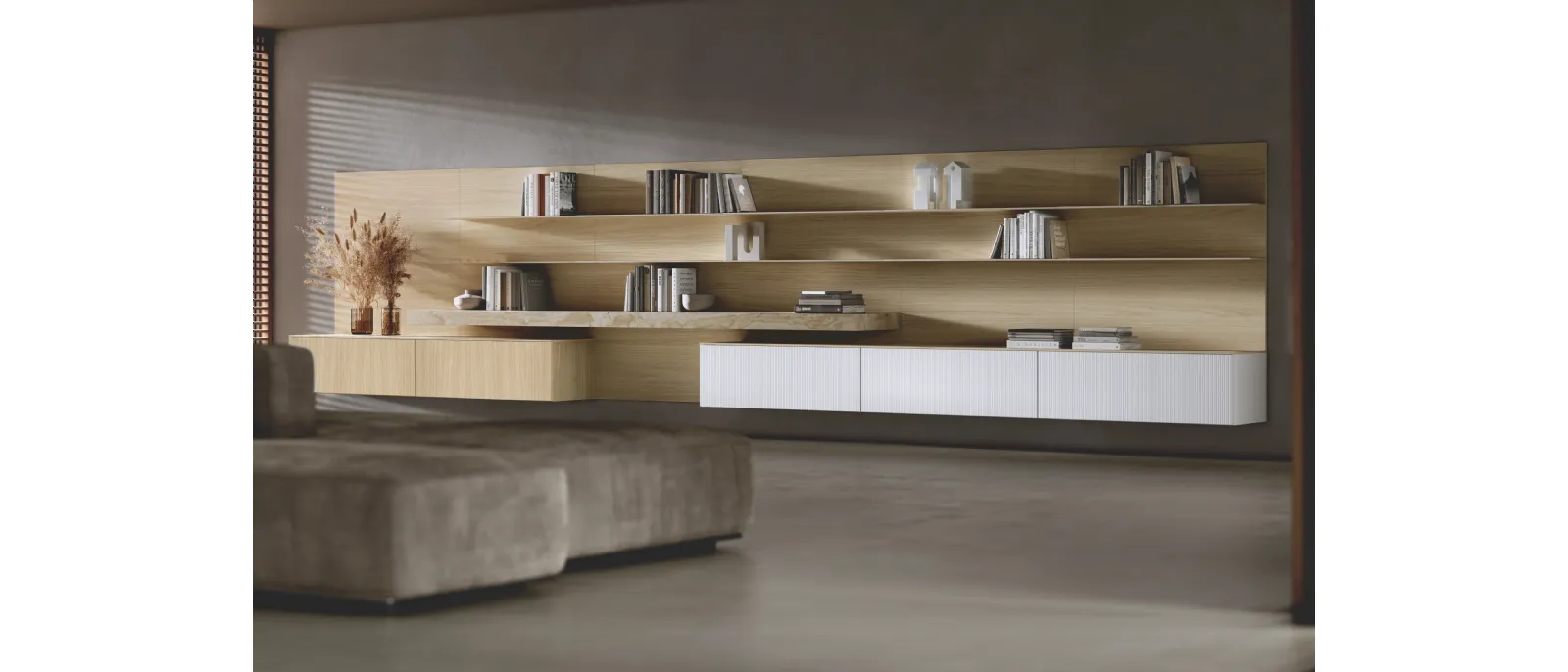 Parete Attrezzata Bluna Legno di Binova