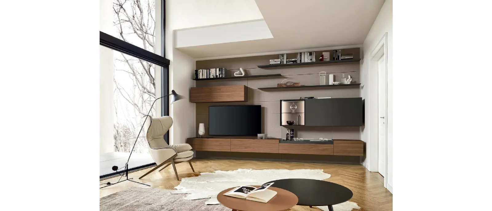 Parete Attrezzata Lampo 186 di Sangiacomo