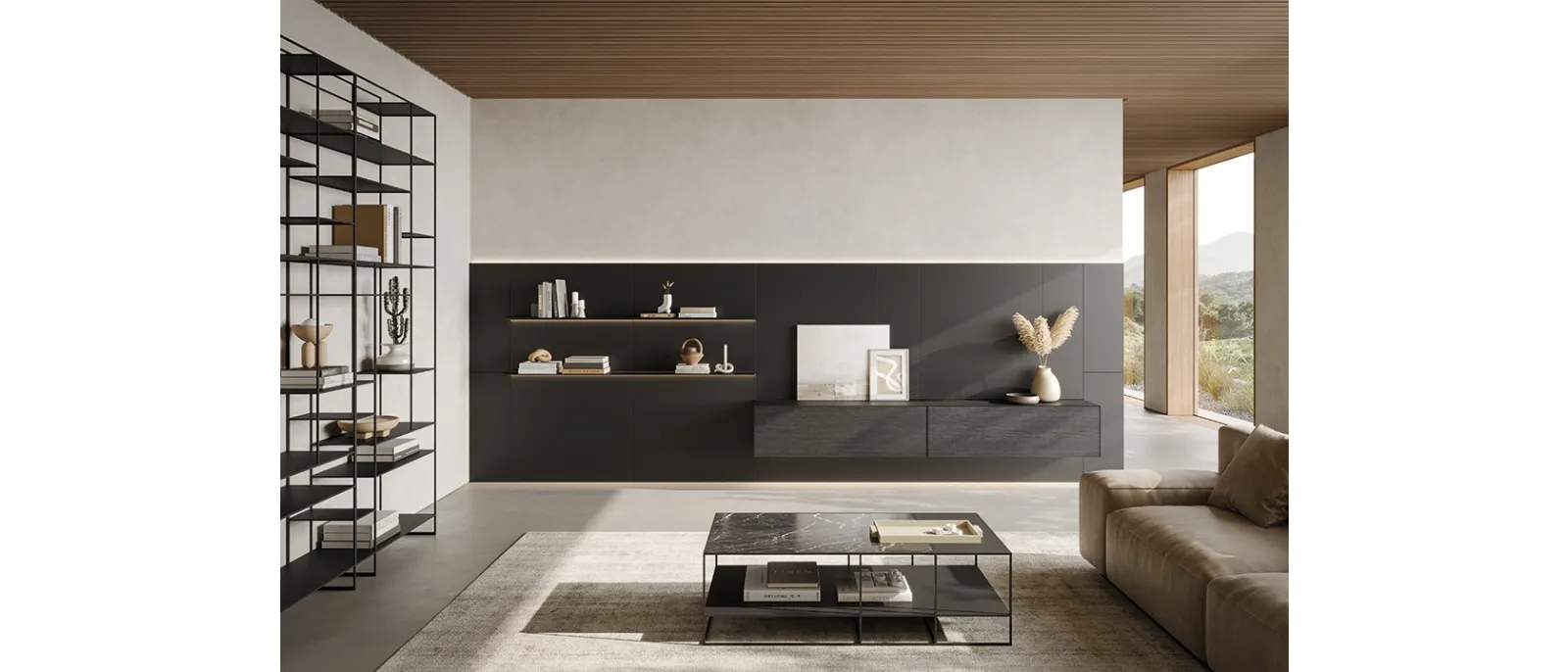 Parete Attrezzata Caddy Living di Ronda Design