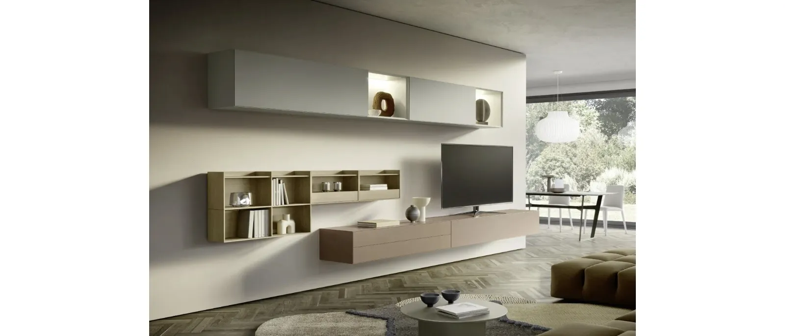 Parete Attrezzata Domino 03 di Sangiacomo