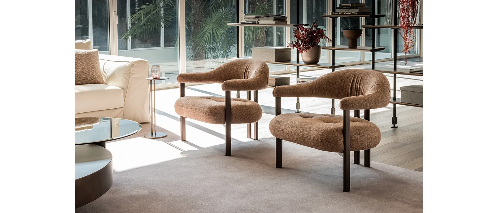 Poltrona in tessuto Greta Lounge di Cattelan Italia