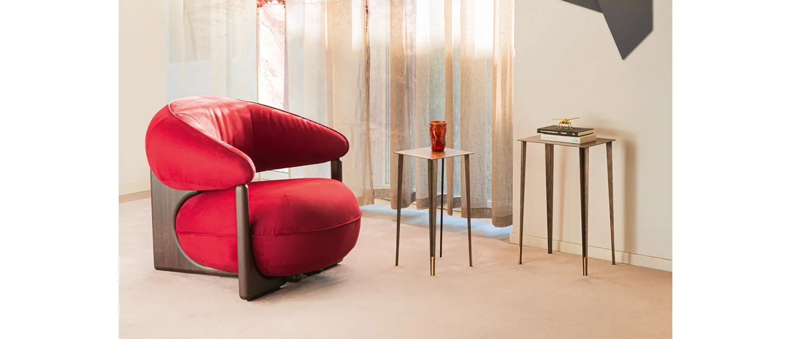 Poltrona in pelle Ruby Lounge di Cattelan Italia