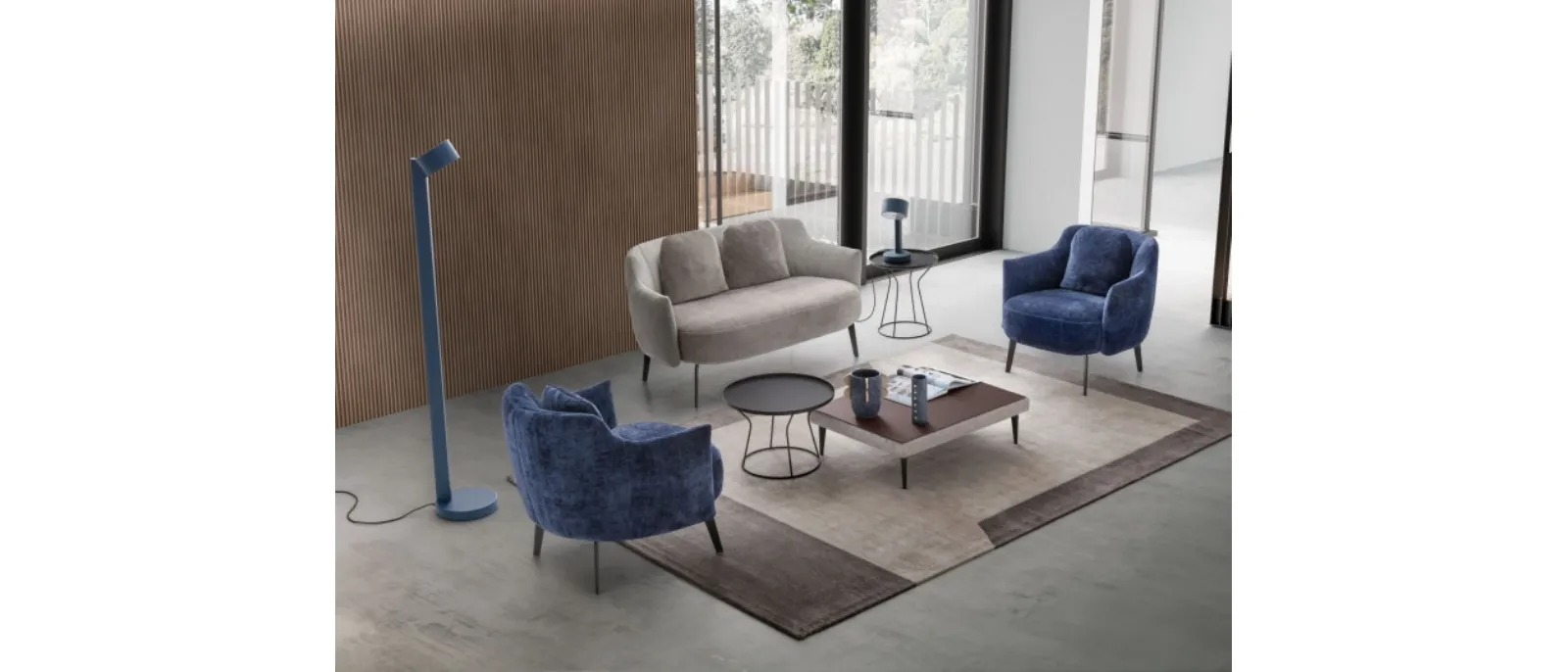 Poltroncina in tessuto Shelley di Le Comfort