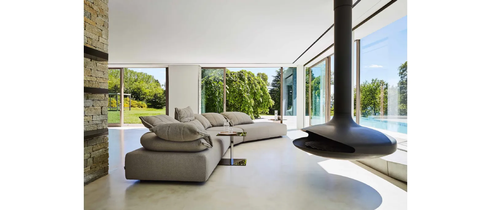 Divano di design in tessuto Flick Flack di Ditre Italia