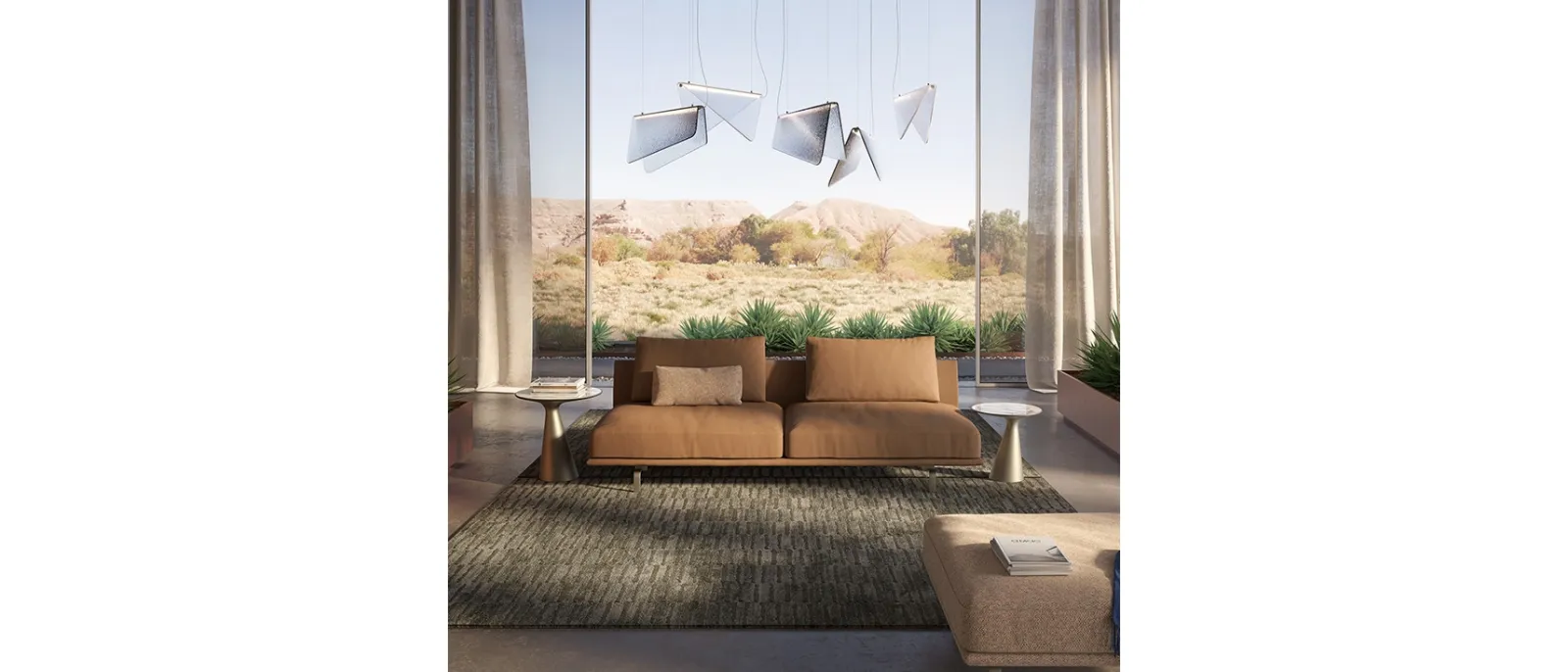 Divano lineare Hayden di Cattelan Italia