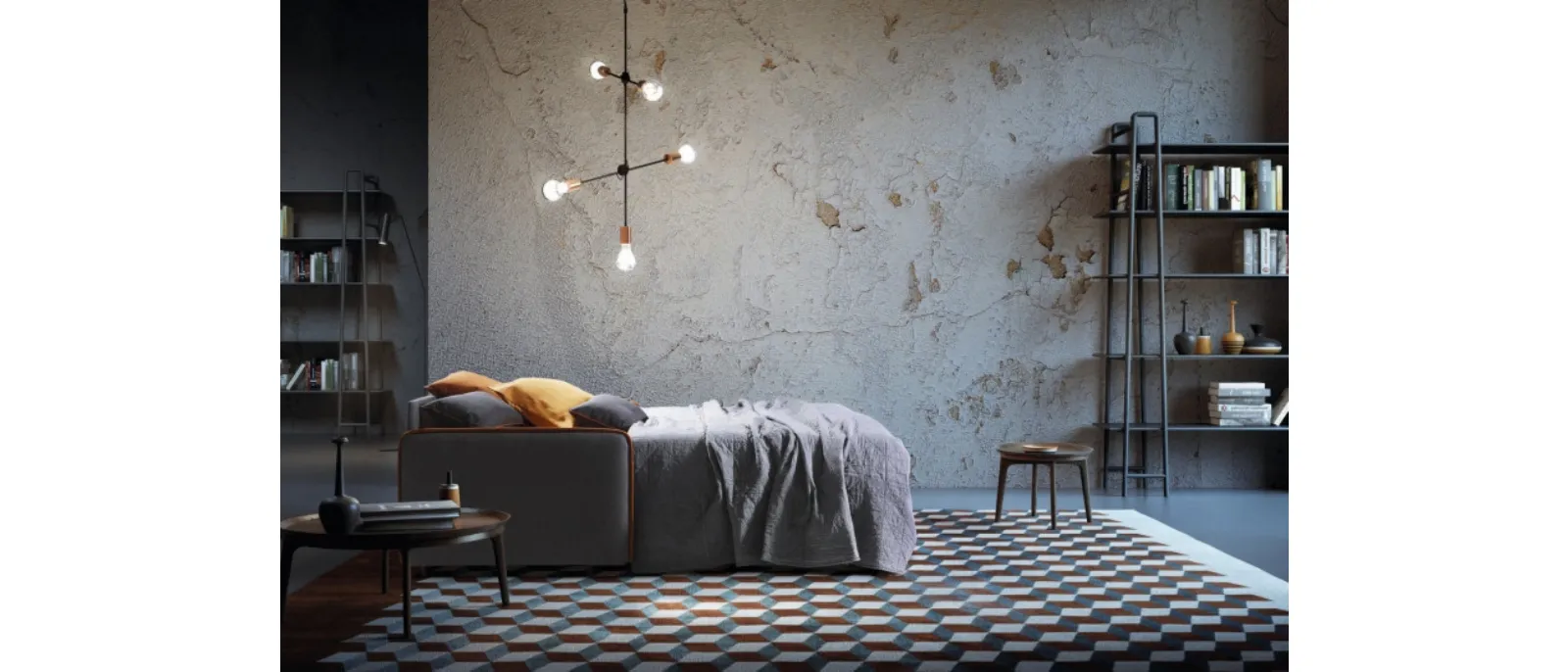 Divano Letto matrinoniale lineare Madeira di Le Comfort