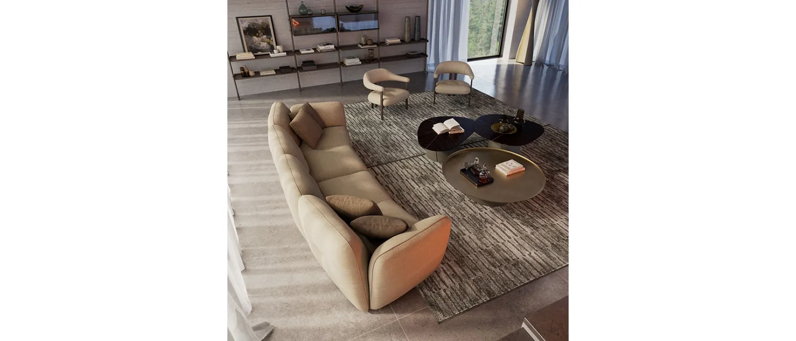 Divano lineare Michael di Cattelan Italia