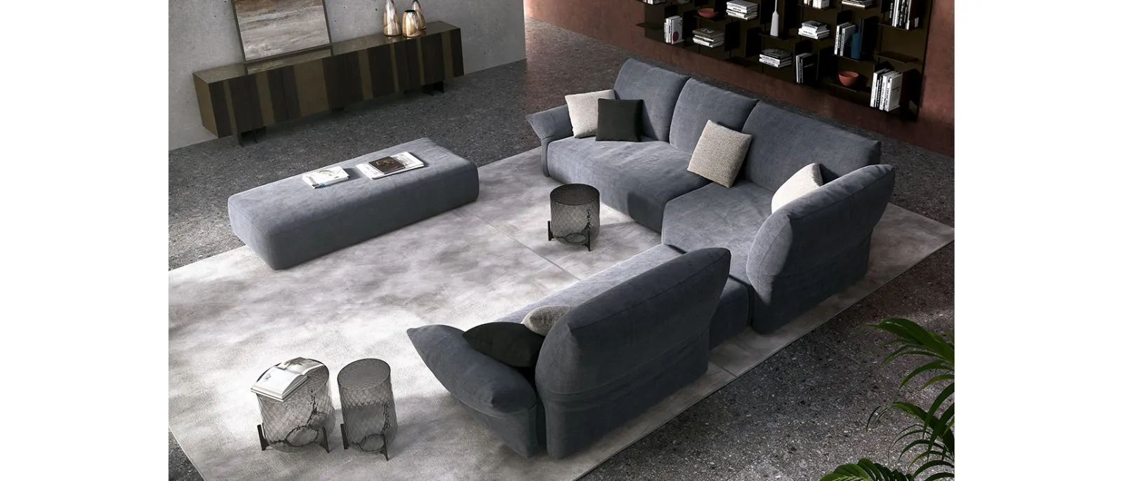 Divano angolare Sinatra di Cattelan Italia