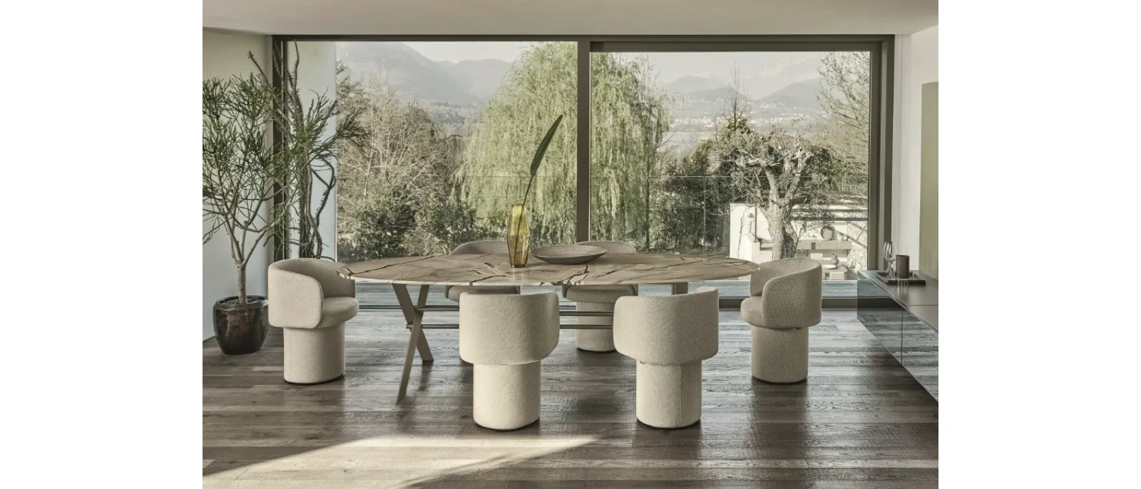 Sedia in tessuto di design Billie di Ditre Italia
