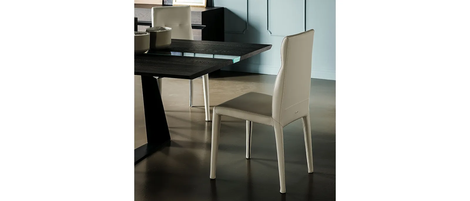 Sedia in ecopelle Agatha Flex di Cattelan Italia