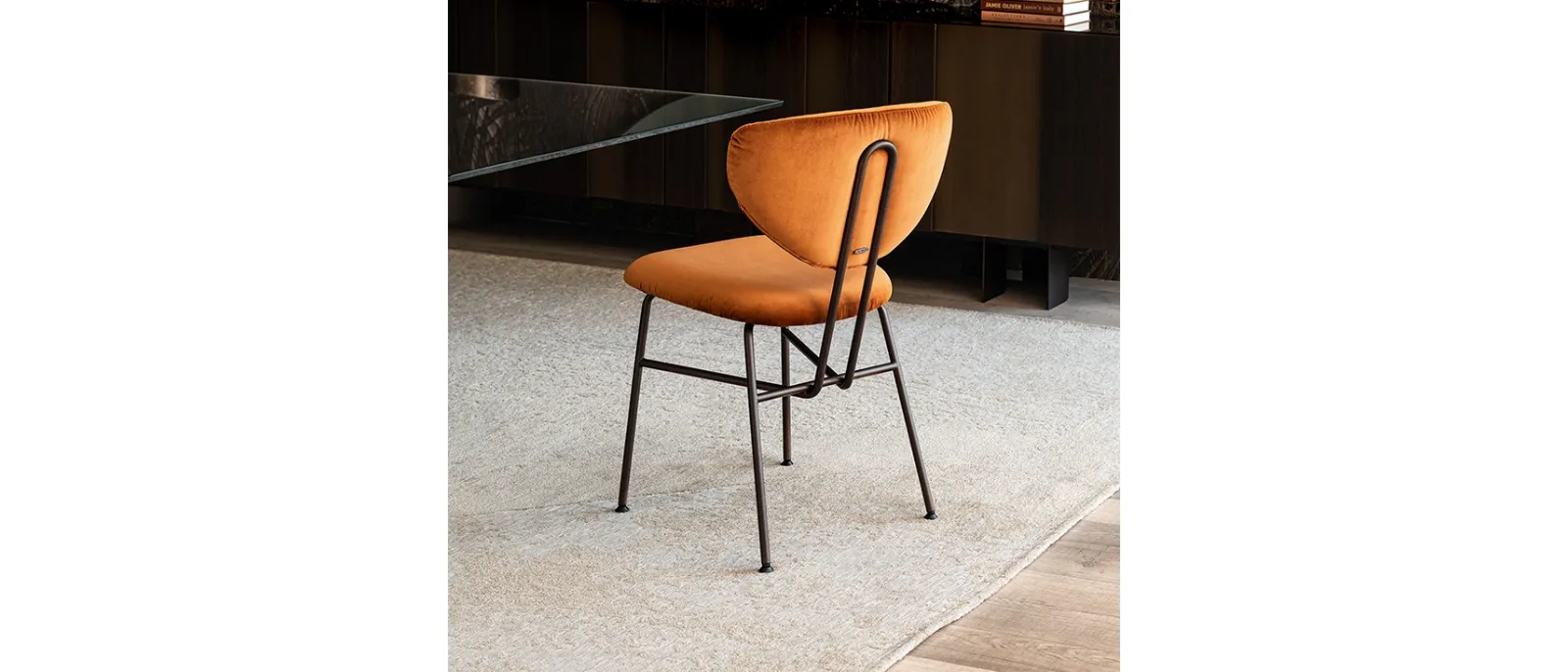 Sedia Chloe in velluto di Cattelan Italia