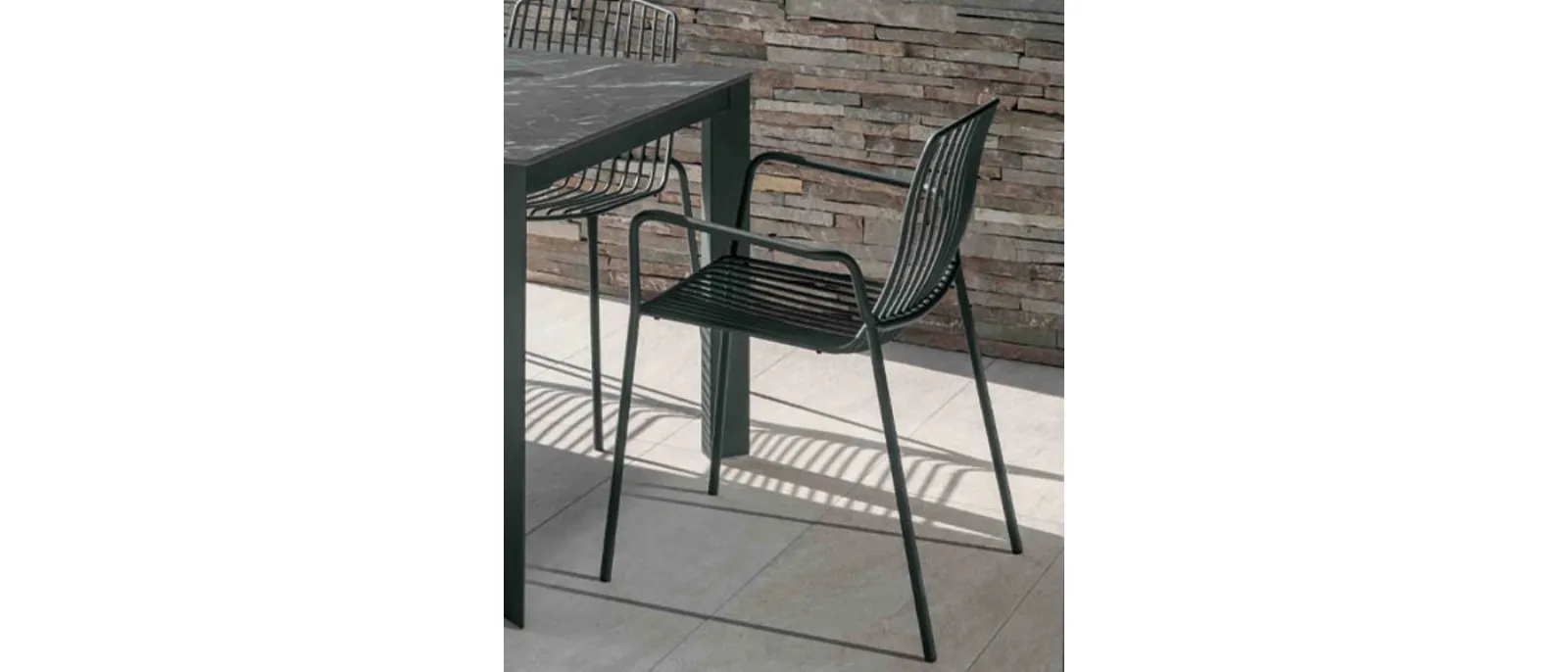 Sedia in metallo Jasmine di Altacom