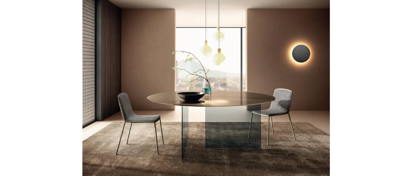 Sedia Pletra 2536 in tessuto di Lago