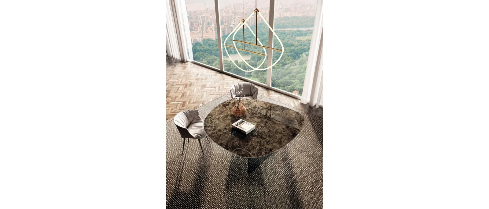 Sedia in tessuto Nacho SED030 di Lago