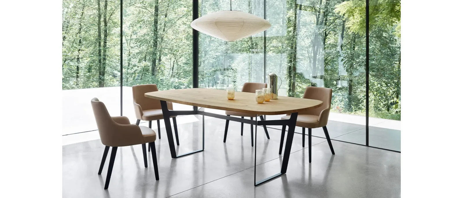 Sedia Eva in ecopelle con Braccioli di Sangiacomo