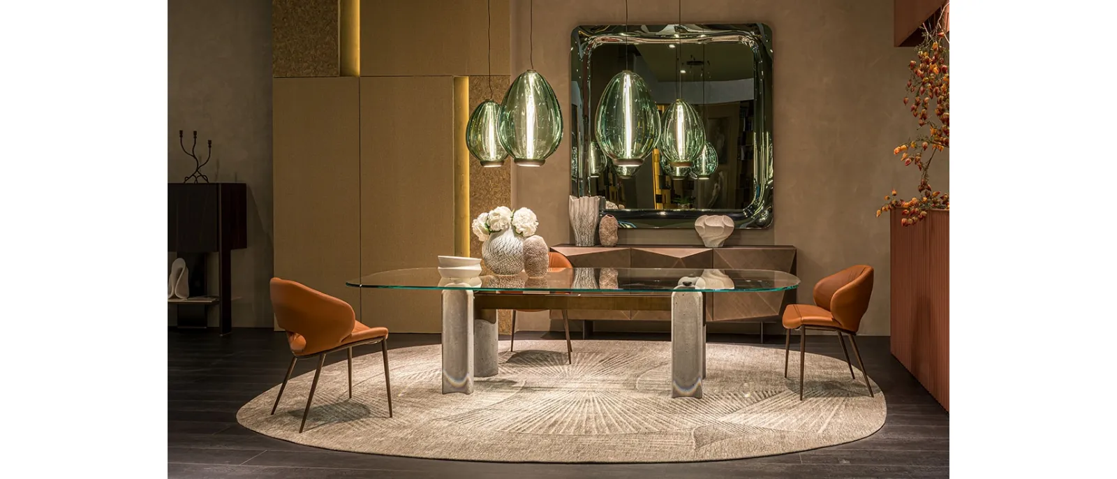 Tavolo Bilbao Glass di Cattelan Italia