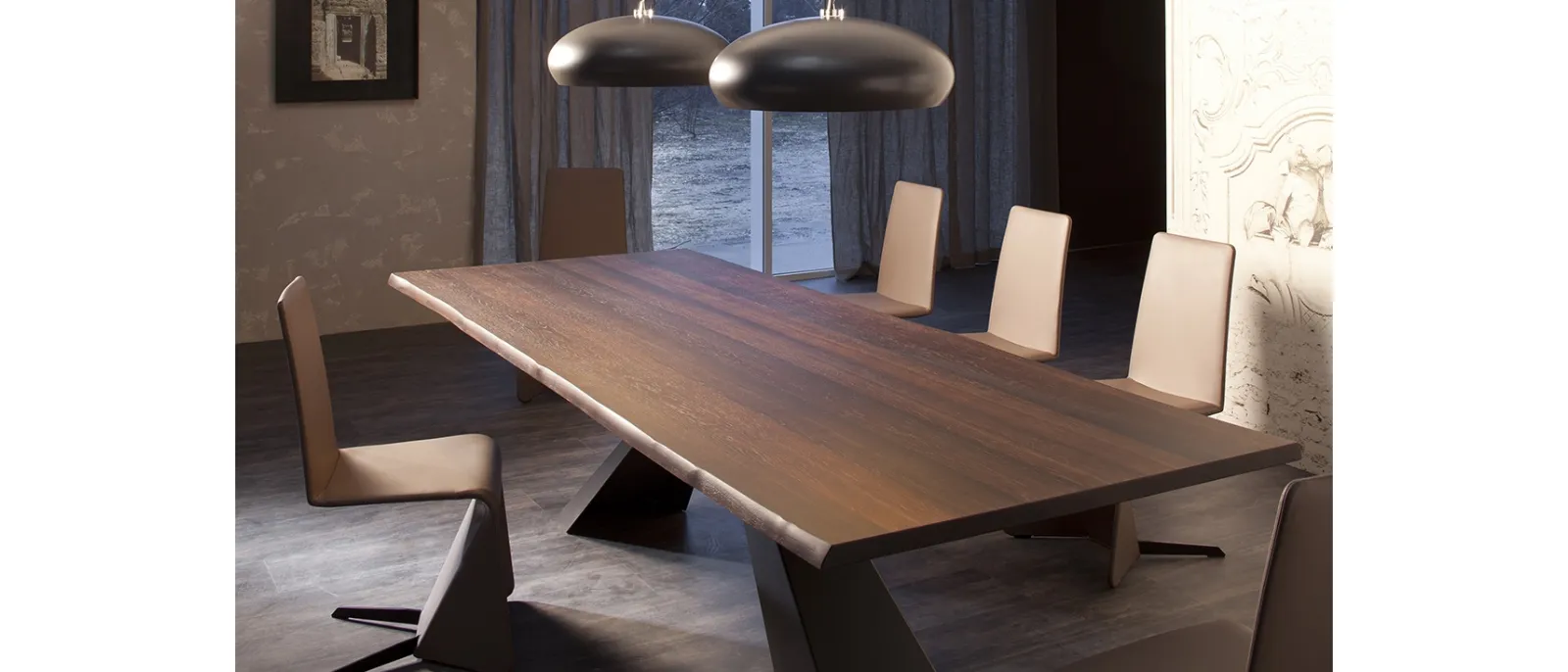Tavolo Eliot Wood di Cattelan Italia