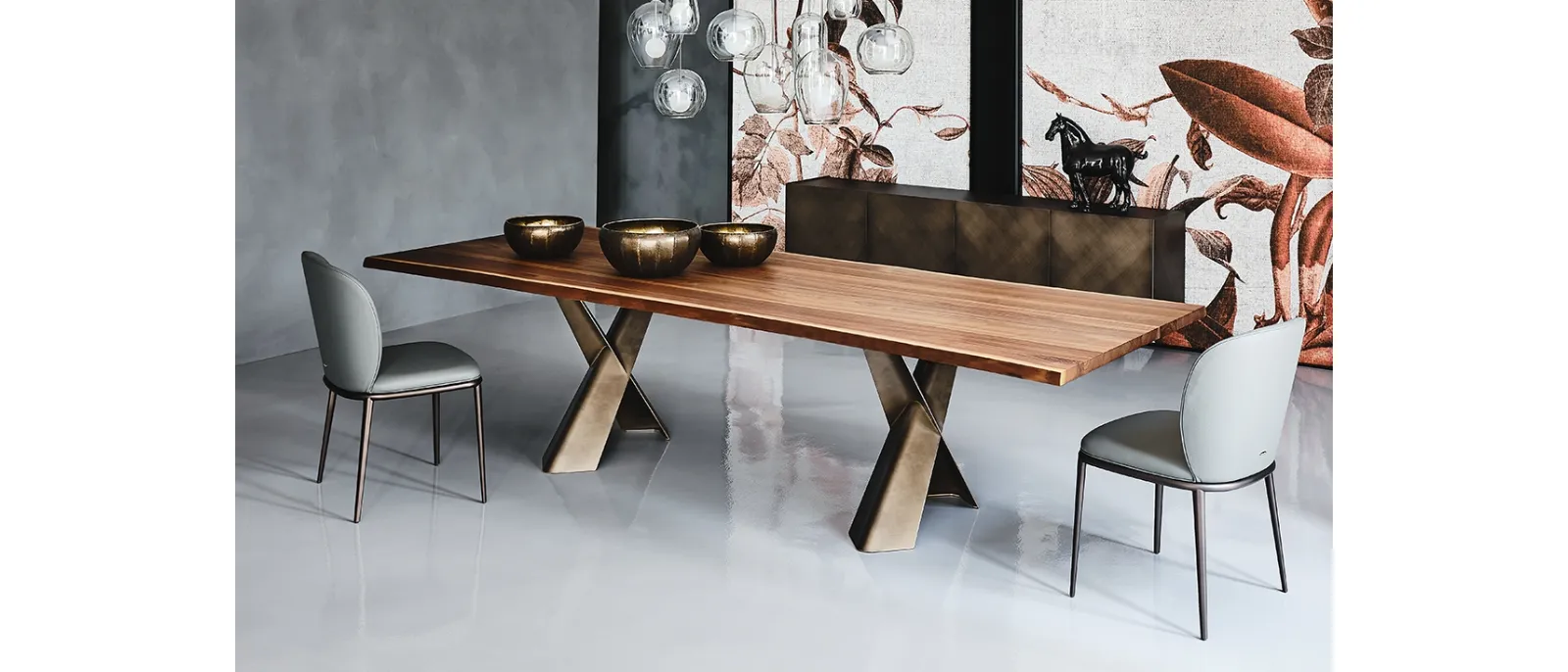 Tavolo con piano in legno Mad Max Wood di Cattelan Italia