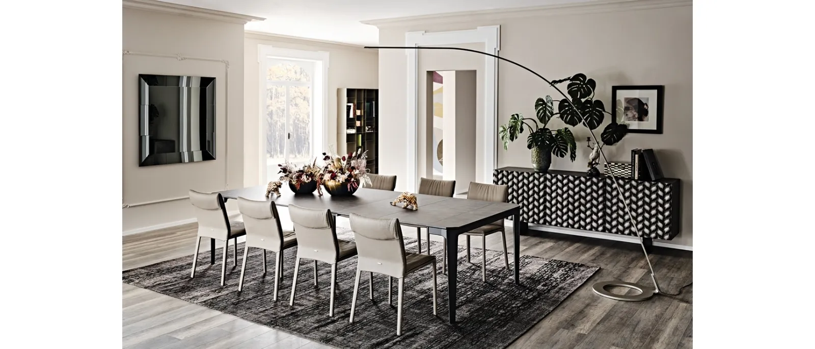 Consolle allungabile con piano in laminato Nemo di Cattelan Italia