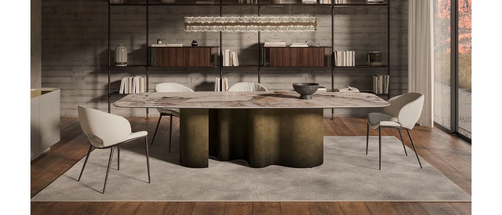 Tavolo Papel Keramik di Cattelan Italia