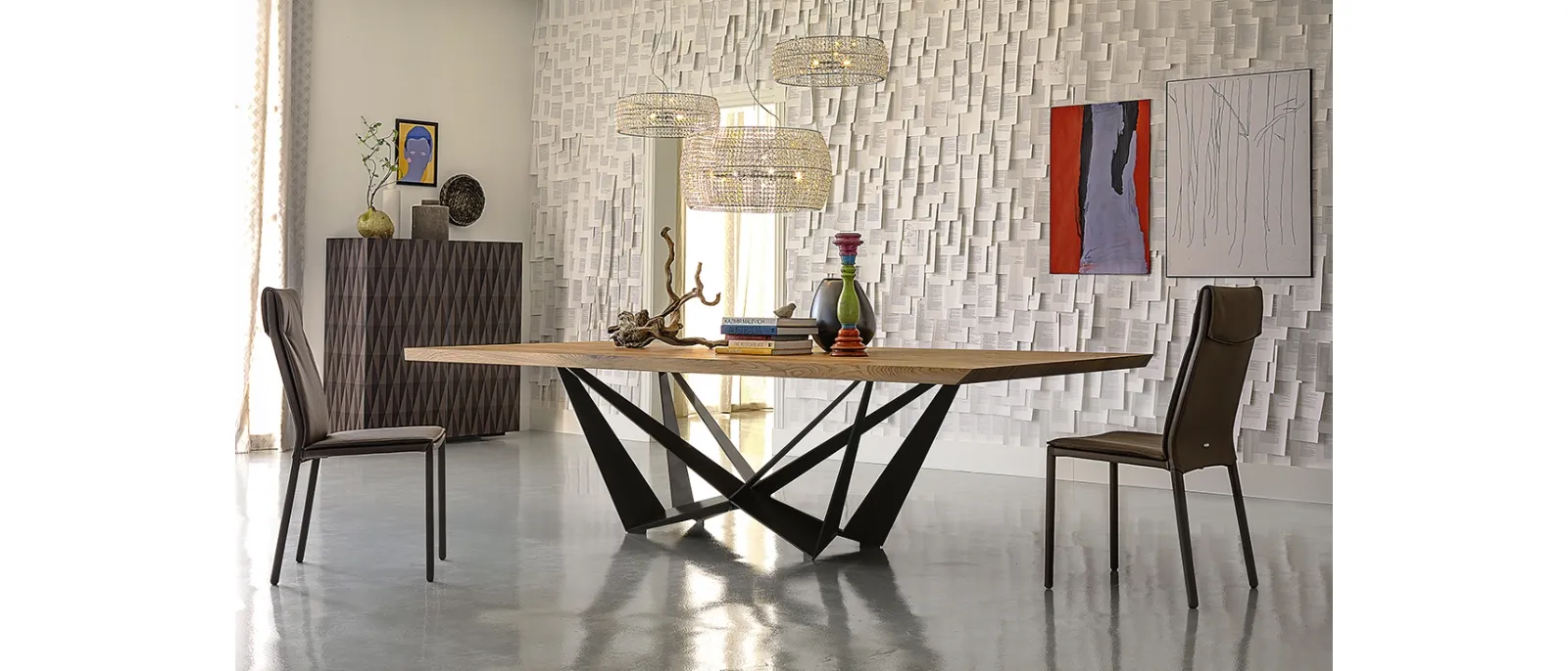 Tavolo Skorpio Wood di Cattelan Italia