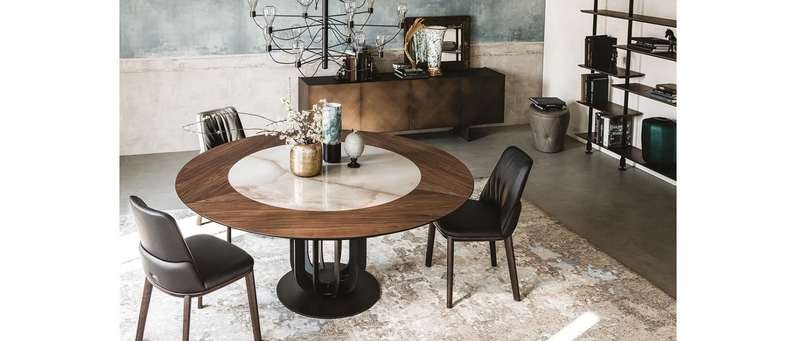 Tavolo Soho Ker-Wood in legno e ceramica di Cattelan Italia