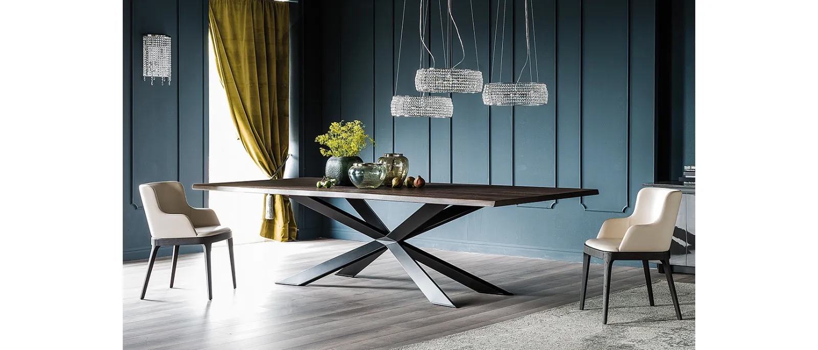 Tavolo Spyder Wood di Cattelan Italia