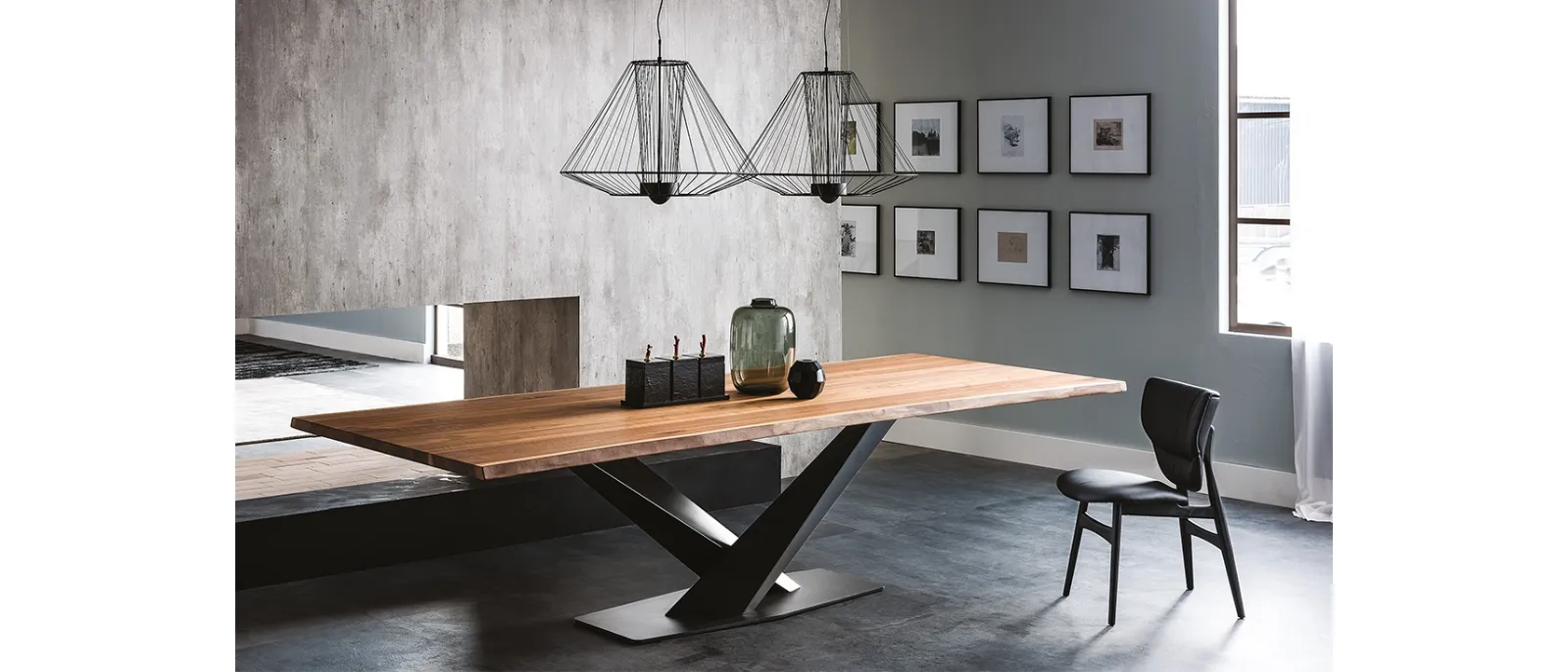 Tavolo con piano in legno Stratos Wood di Cattelan Italia