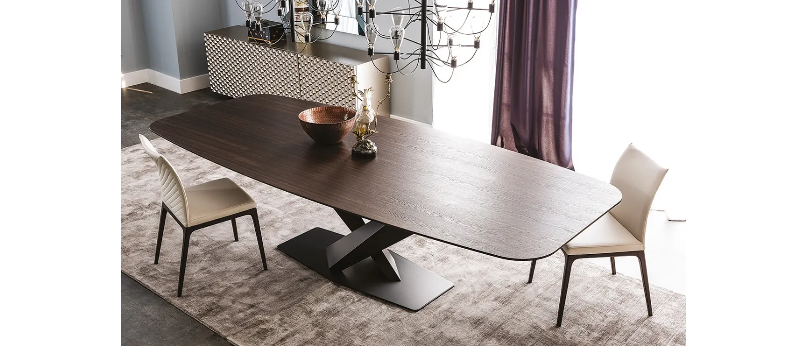 Tavolo con piano in legno Stratos Wood di Cattelan Italia