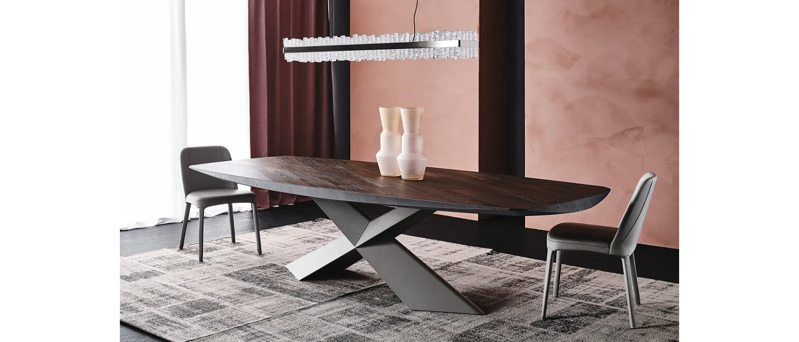 Tavolo con piano in legno Tyron Wood di Cattelan Italia