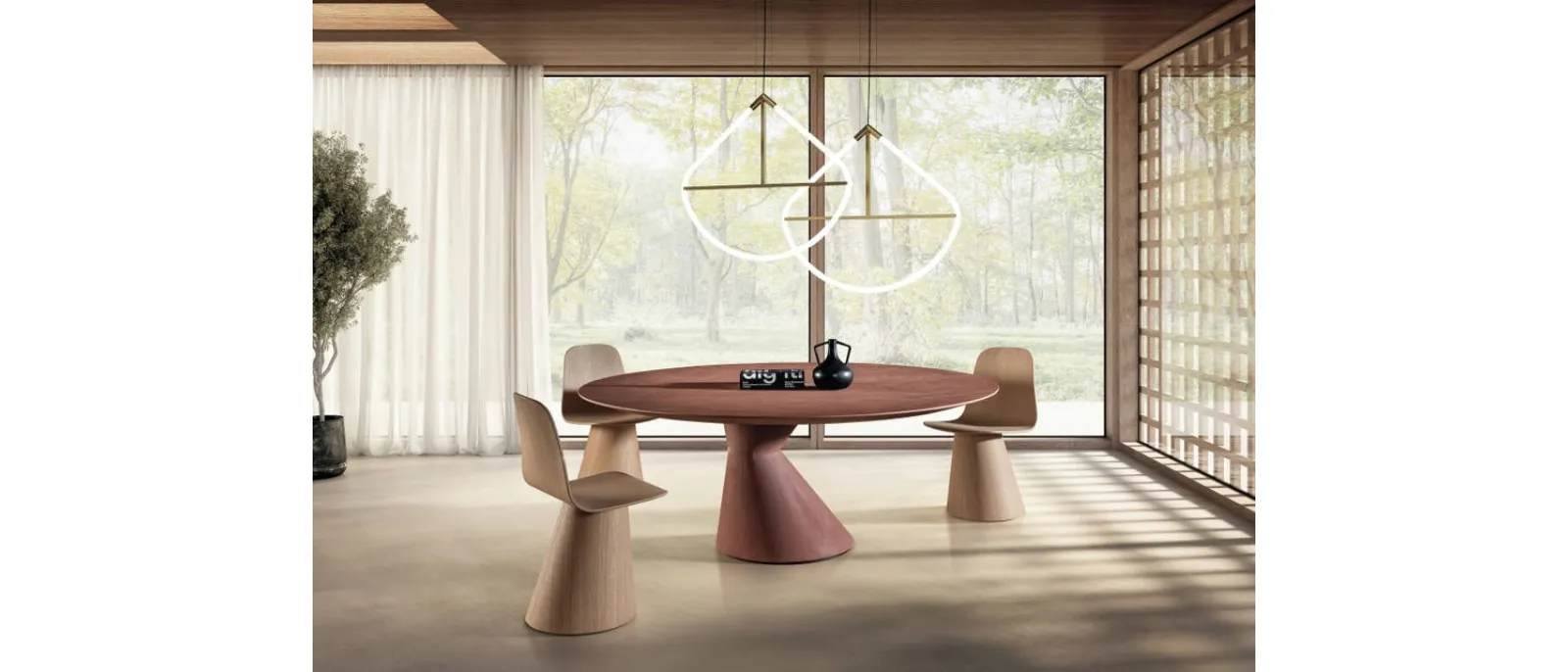 Tavolo Chapeau 2886 in resina di Lago