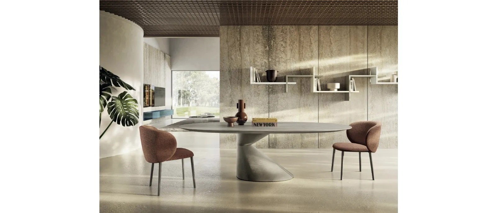 Tavolo Chapeau 2888 in resina di Lago