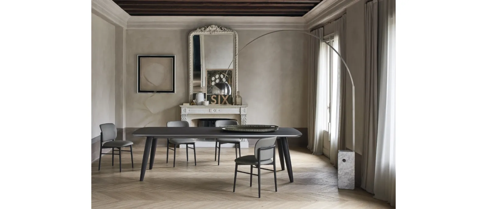Tavolo Convivio in Rovere Carbone di Sangiacomo