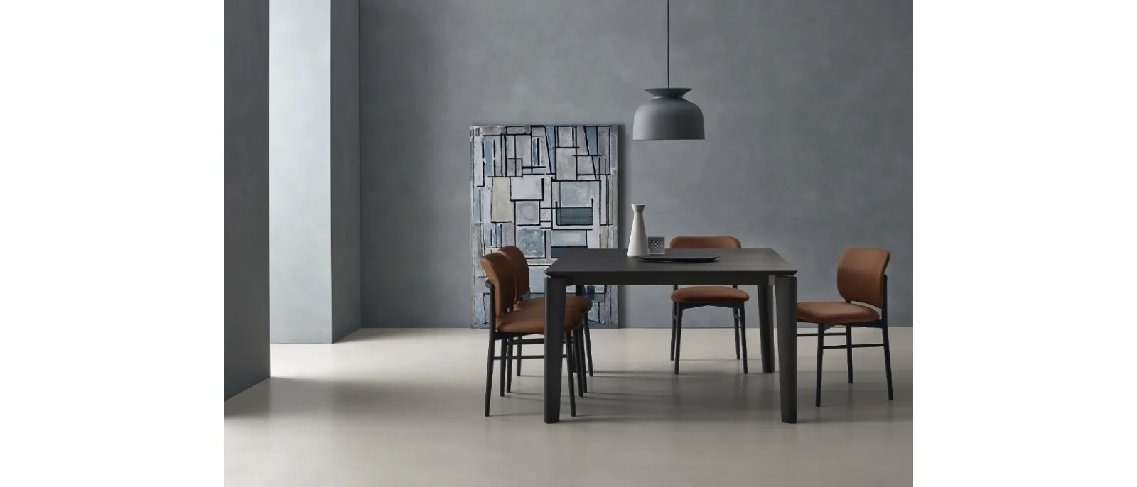 Tavolo Desco in Rovere Carbone di Sangiacomo