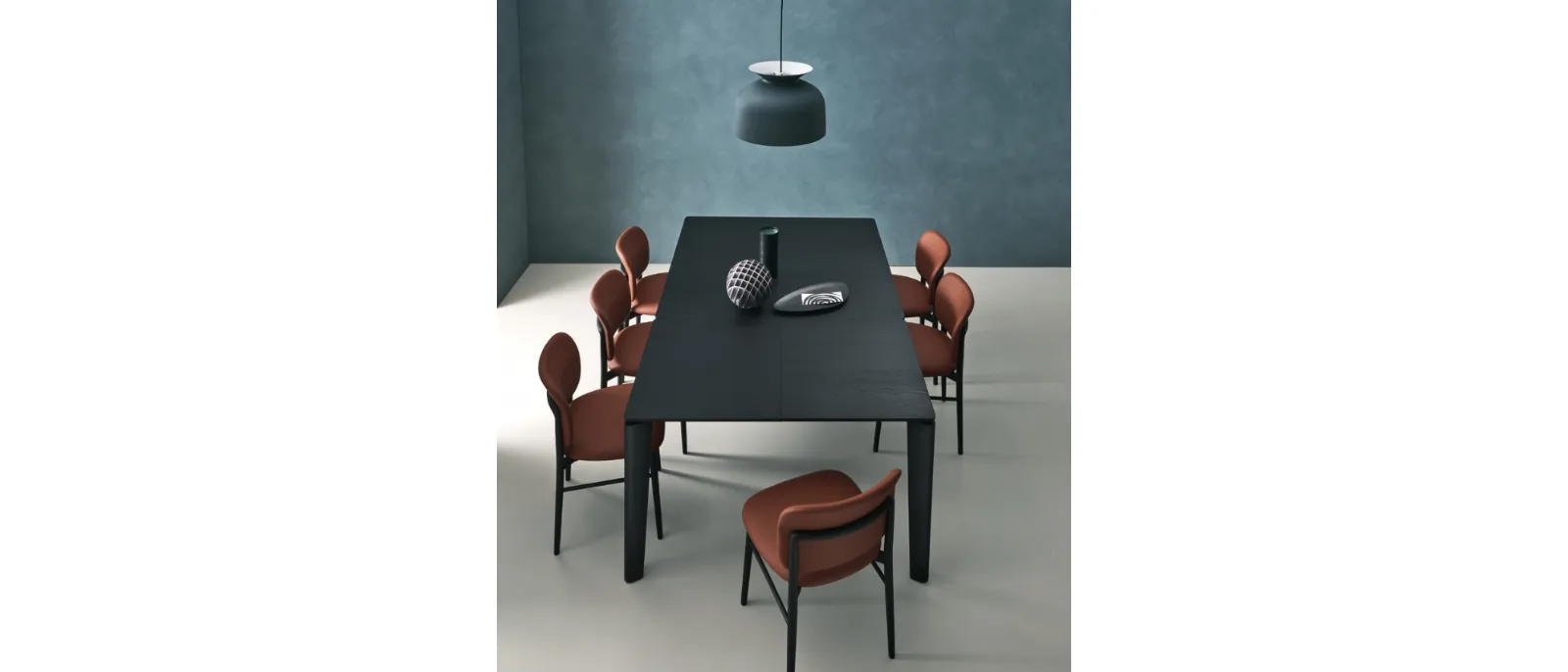 Tavolo allungabile Desco in Rovere Carbone di Sangiacomo