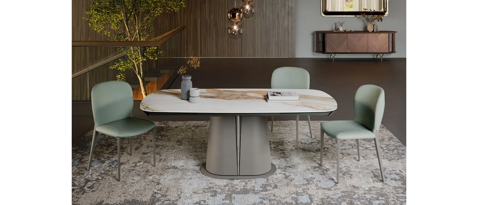 Tavolo allungabile Gotham Keramik Drive di Cattelan Italia