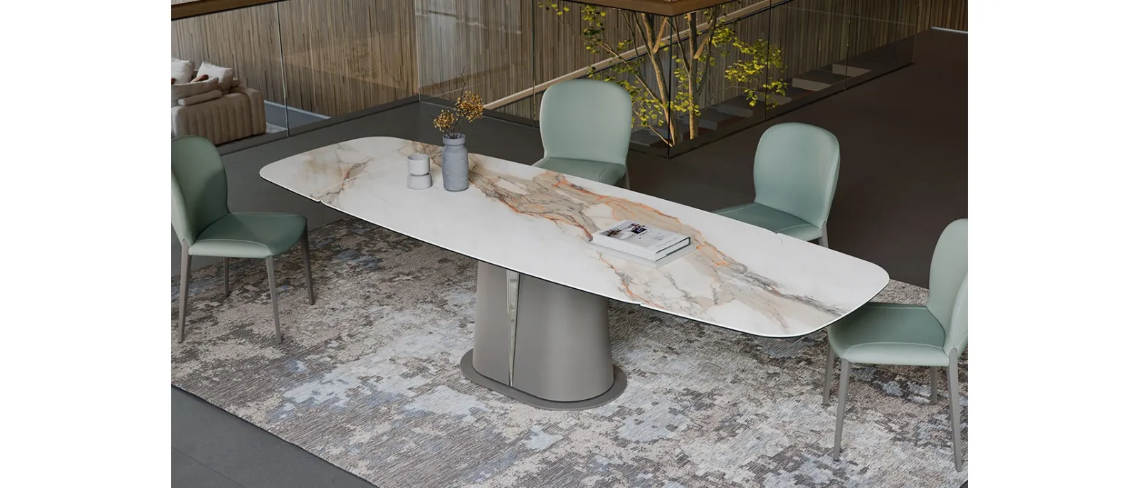 Tavolo allungabile Gotham Keramik Drive di Cattelan Italia