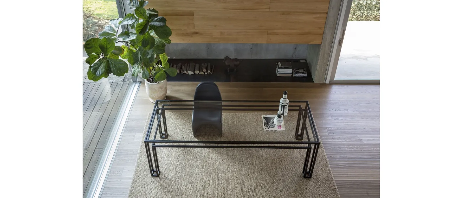 Tavolo in cristallo Hotline di Mogg