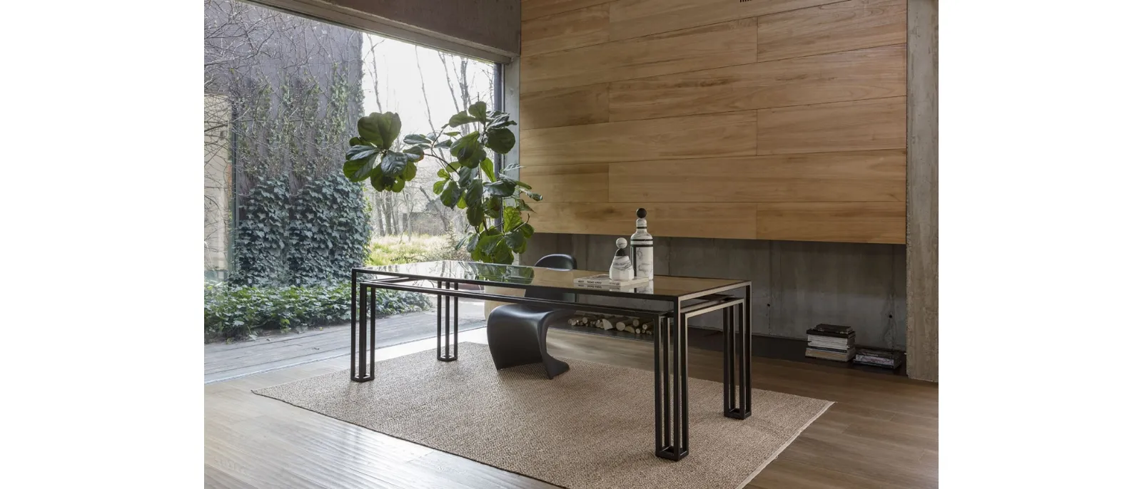 Tavolo in cristallo Hotline di Mogg