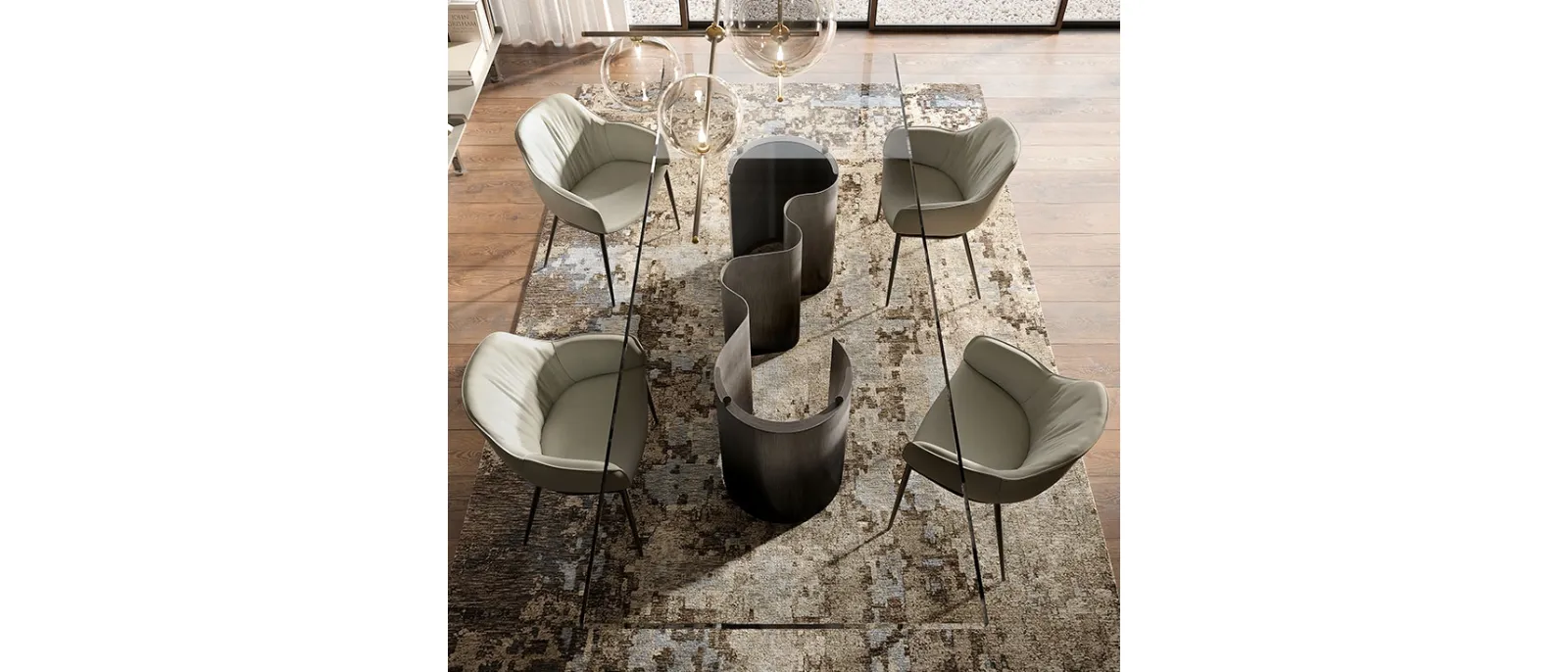 Tavolo Papel Glass di Cattelan Italia