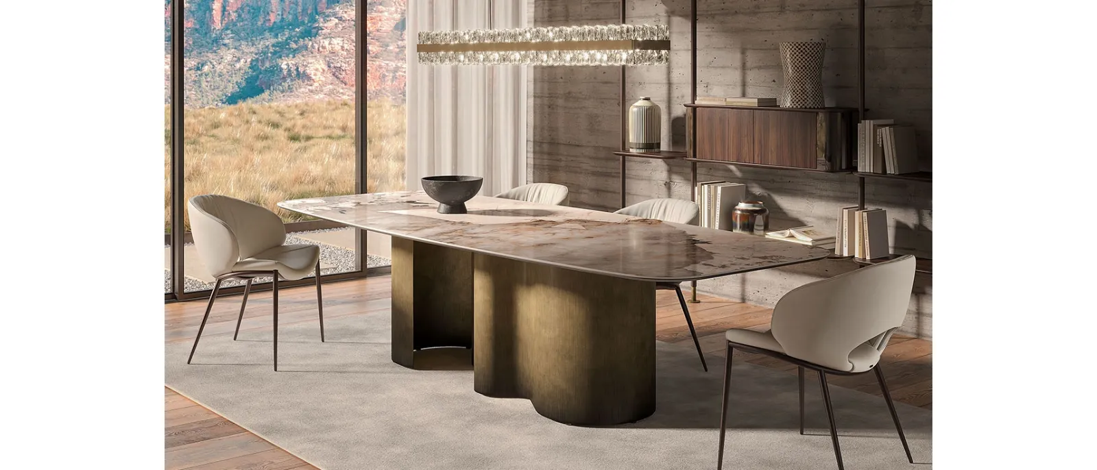 Tavolo Papel Keramik di Cattelan Italia
