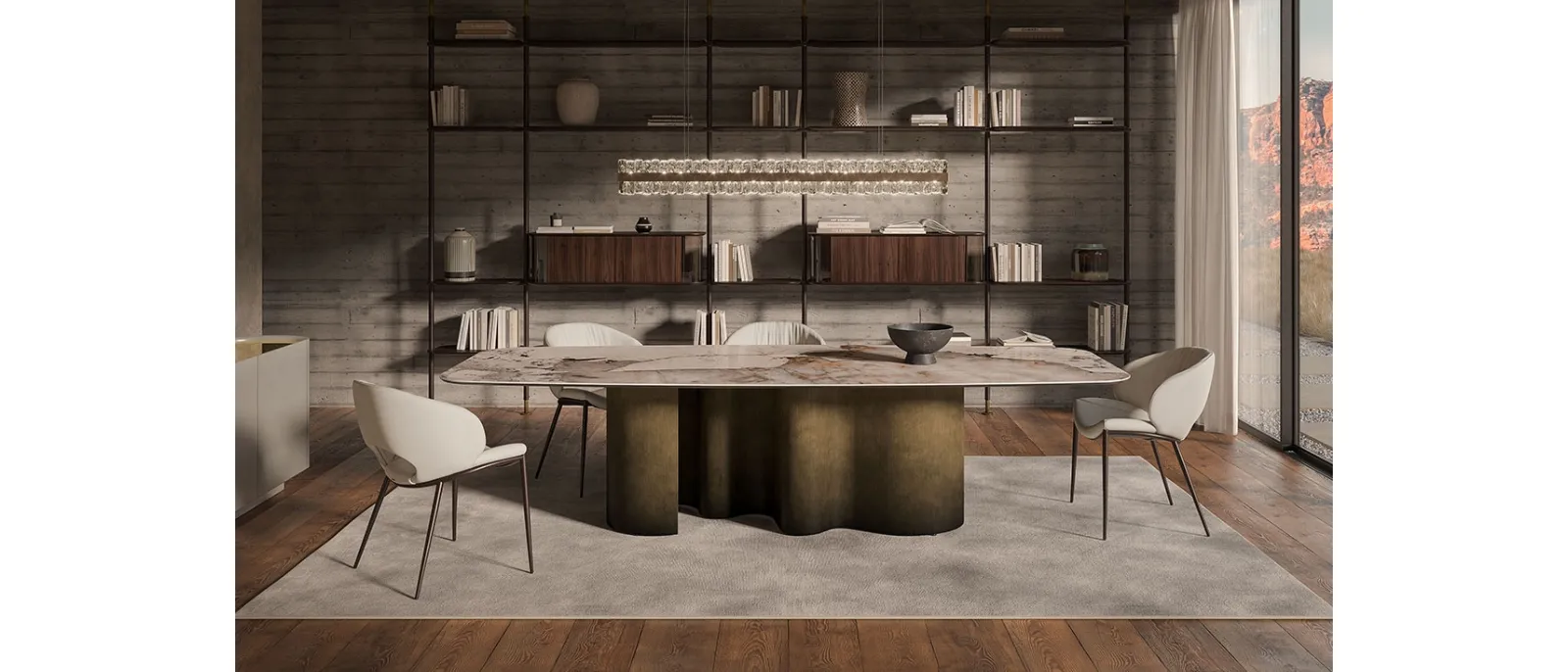 Tavolo Papel Keramik di Cattelan Italia