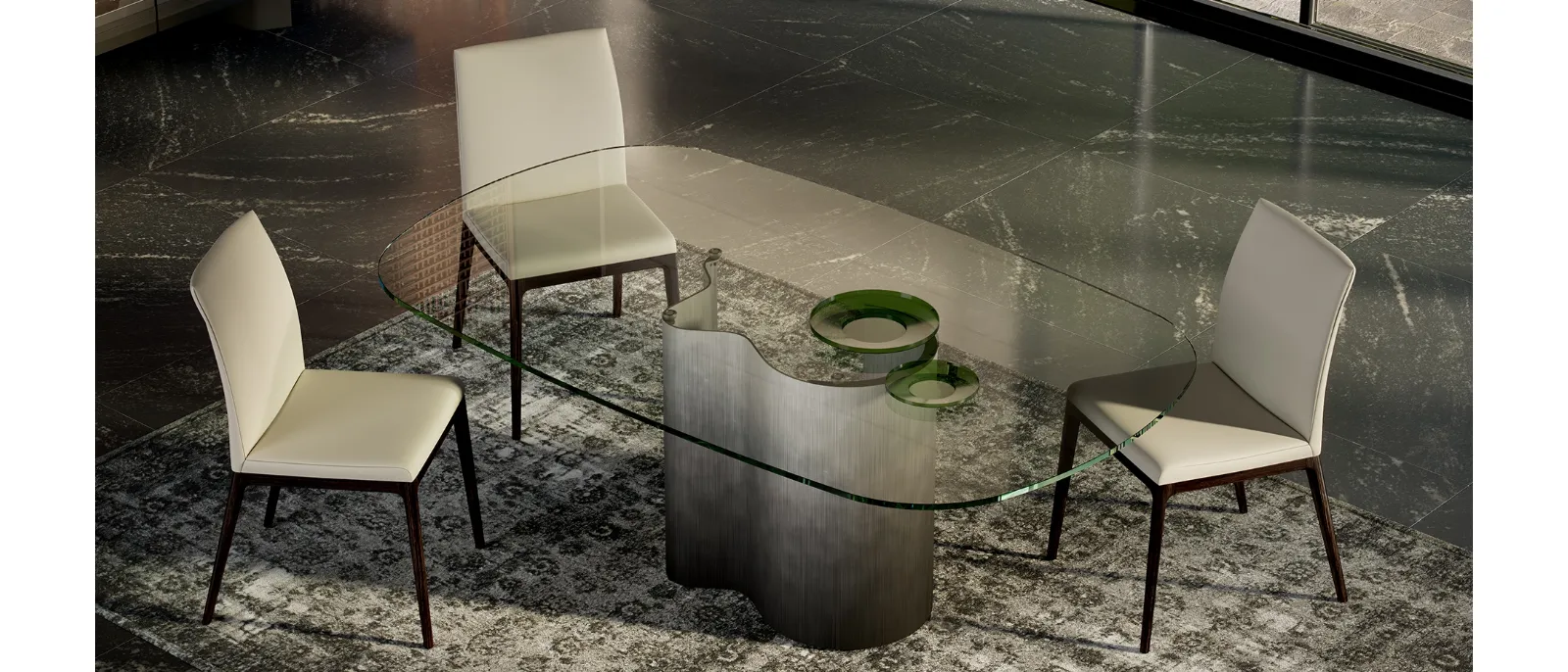 Tavolo Papelito Glass di Cattelan Italia