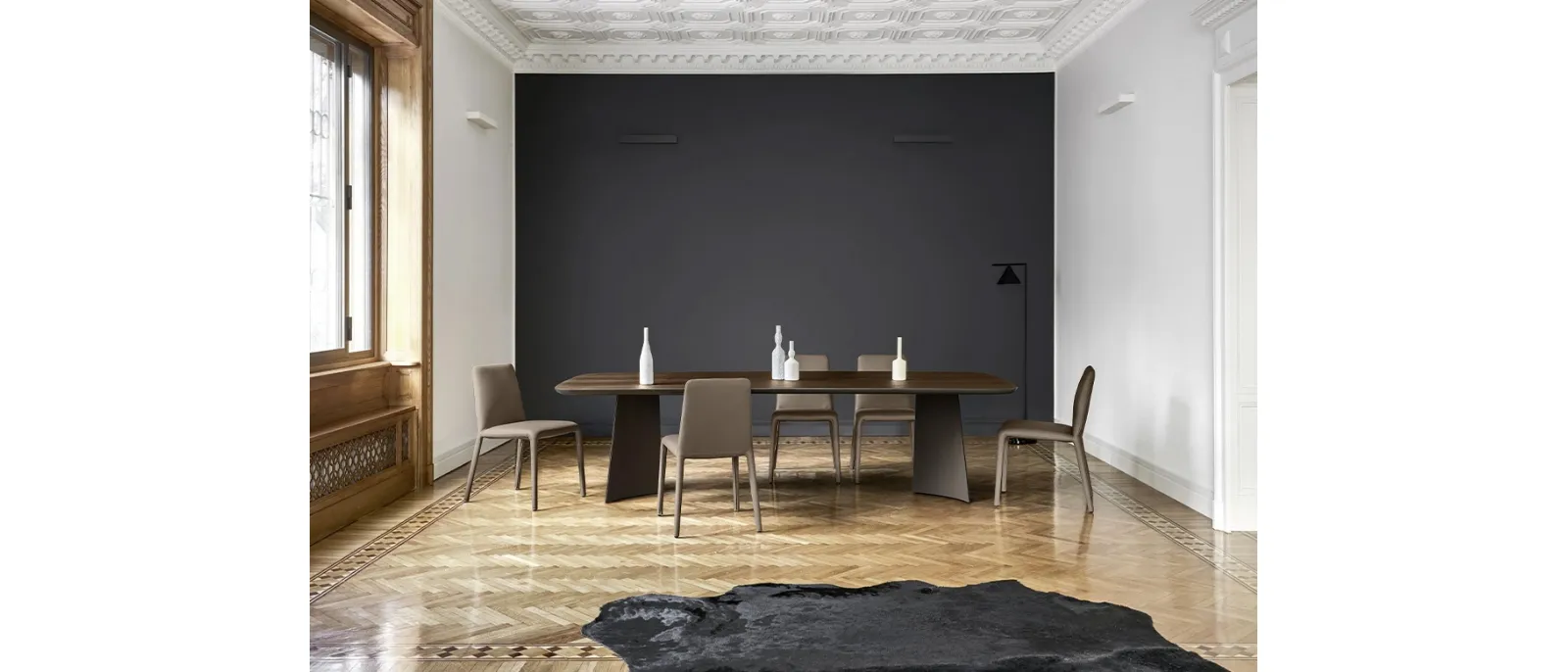 Tavolo Poliedro in Rovere Termotrattato di Sangiacomo