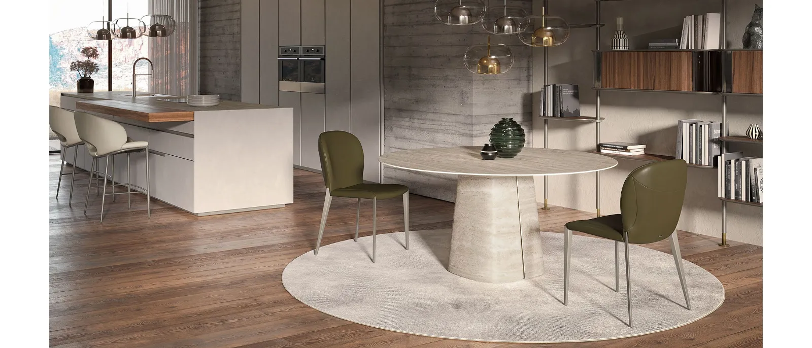 Tavolo Rado Keramik Round di Cattelan Italia