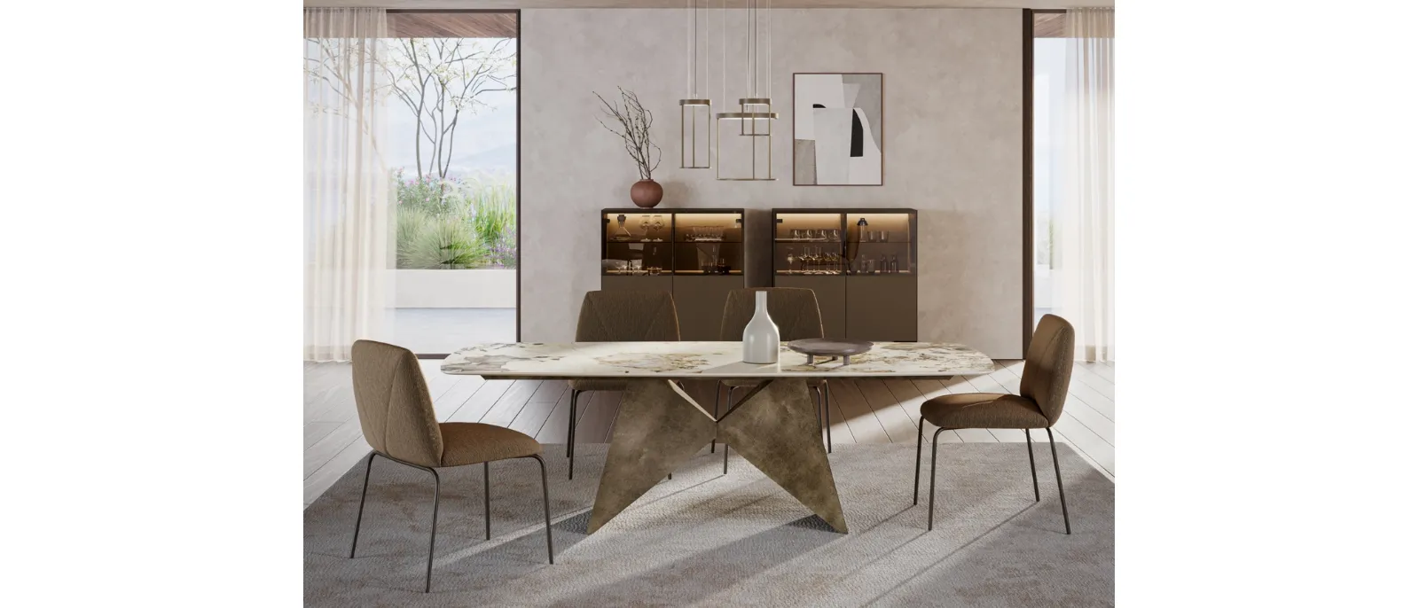 Tavolo scultoreo Gemini di Ronda Design