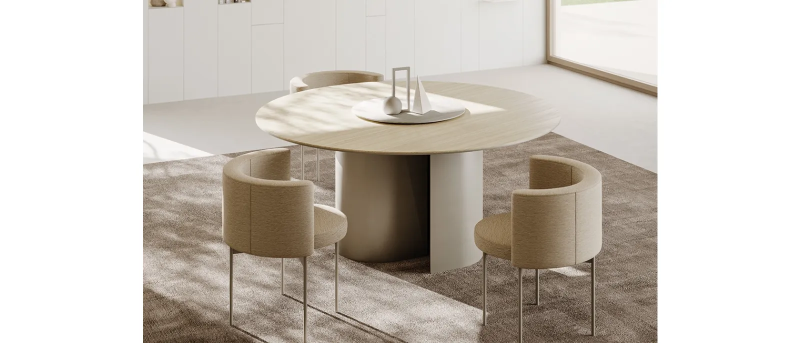 Tavolo Roshi Round di Ronda Design