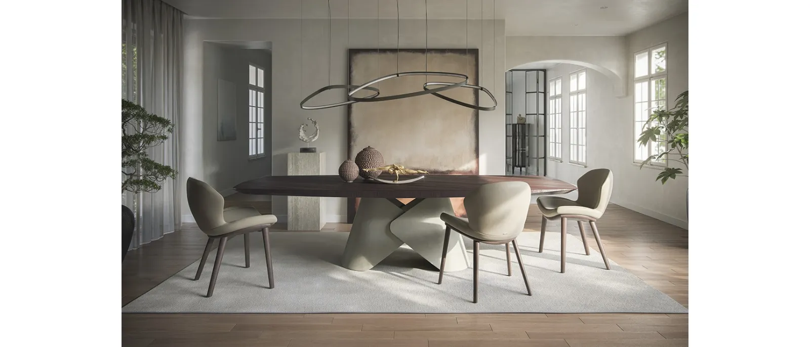 Tavolo Scott Wood di Cattelan Italia