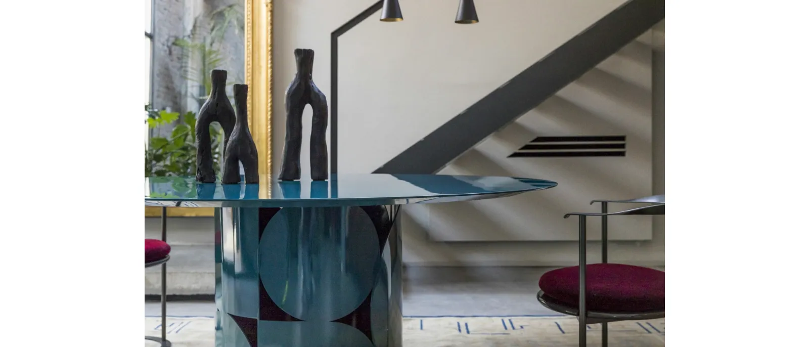 Tavolo rotondo Shape Laccato di Mogg